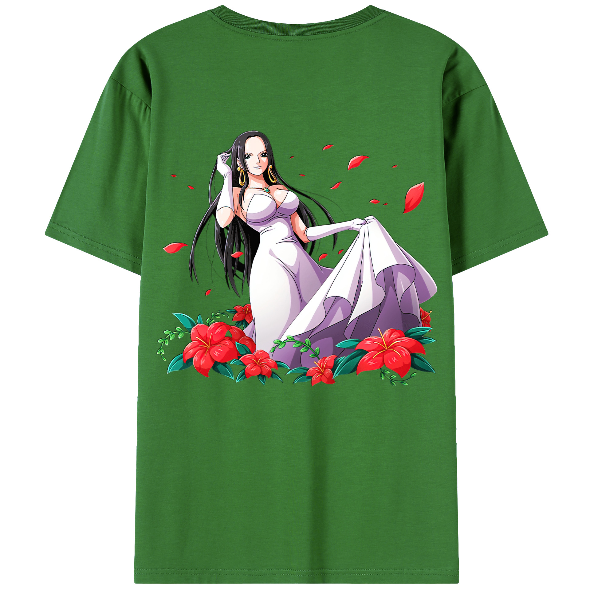 ワンピース ボア・ハンコック ONE PIECE Boa·Hancock レディース半袖Tシャツ(バックプリント)